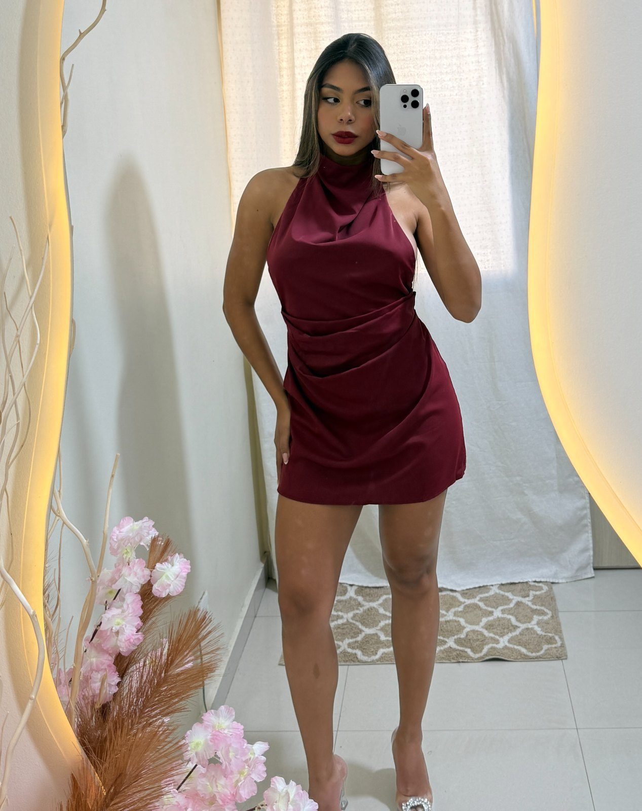 Vestido Amanda — Vinotinto