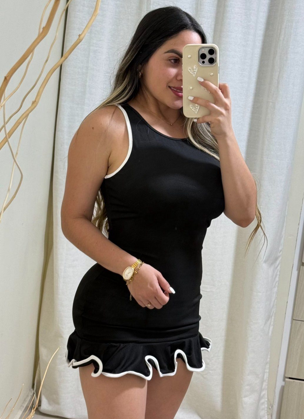 Vestido Mar — Negro