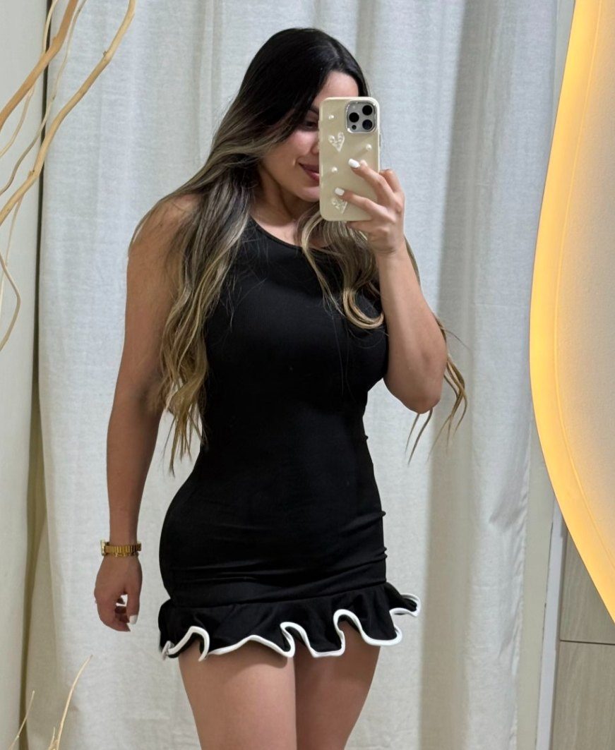 Vestido Mar — Negro
