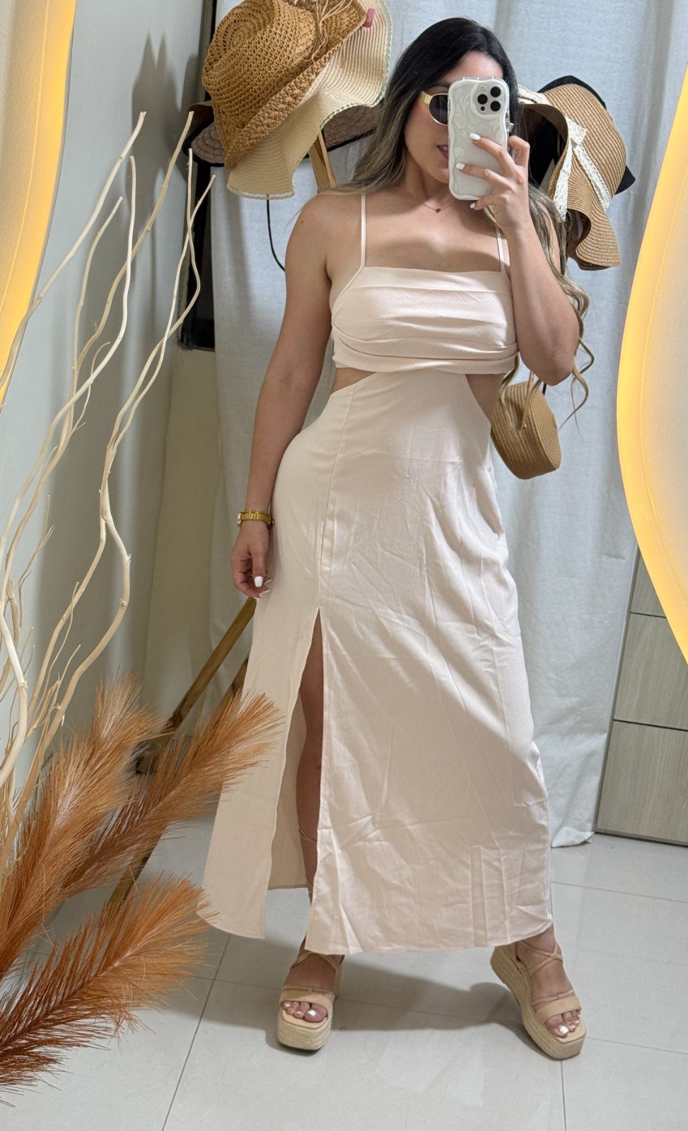 Vestido Dolcella — Beige