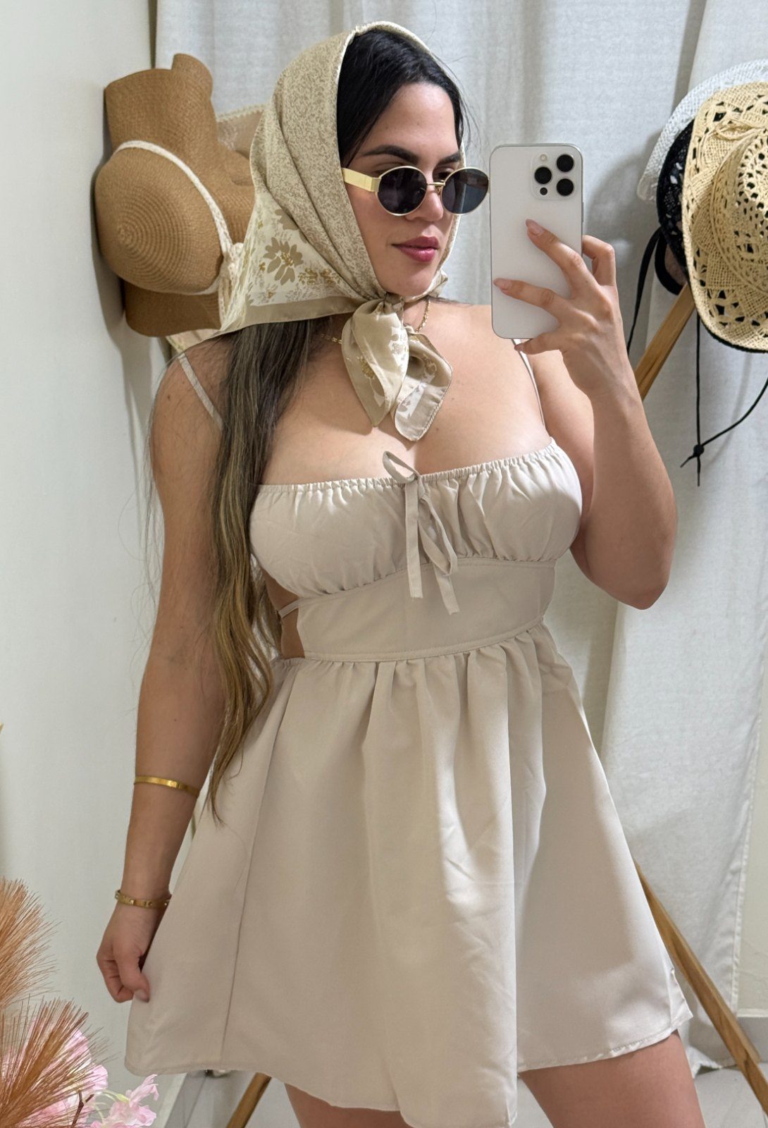 Vestido Lucía — Beige