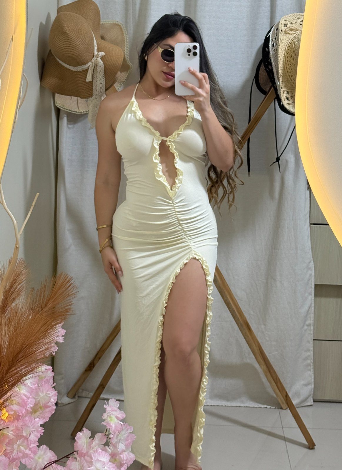 Vestido Marina — Crema